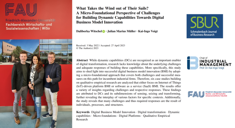 New Research Article published in the Special Issue of Schmalenbach Journal of Business Research