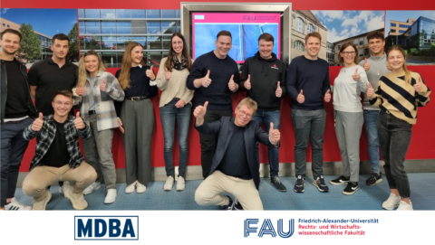 Towards entry "Successful Kick-Off of the new MDBA Class 2023-2025 at FAU"