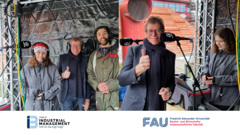 Towards entry "Hot questions and cold temperature: Funklust Radio Interview with Prof. Voigt on FAU WISO Campus"