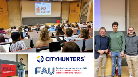 Towards entry "Behind the scenes at a startup: How FAU graduates Philipp and Daniel built CityHunters"