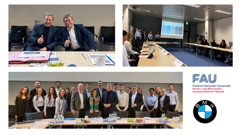 Final Presentations on a Sustainable Automotive Industry in our Seminar with Prof. Oliver Zipse, Dr. Irene Feige and Dr. Thomas Becker