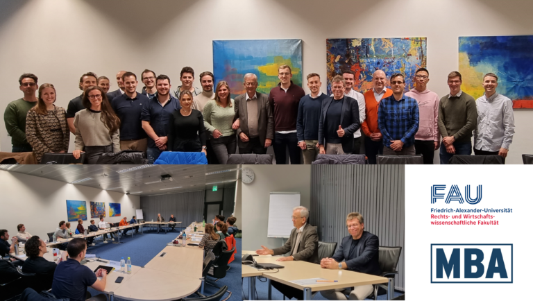 “Fireside Chat” with Heinrich v. Pierer as Start of the “Innovation” Module of the MBA