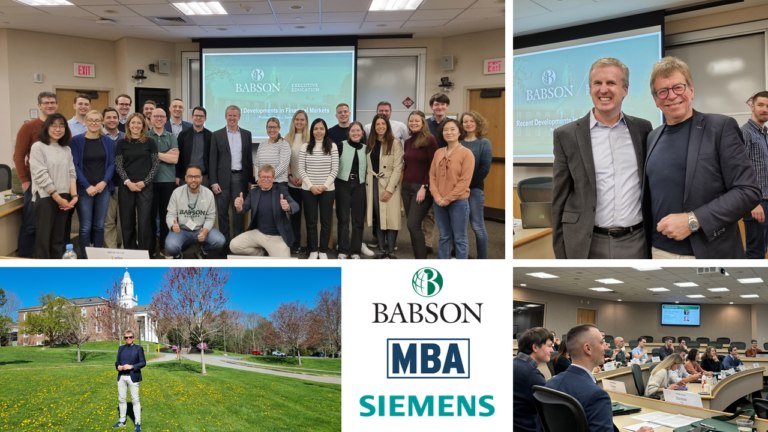 FAU-Siemens-EMBA goes Boston: Successful start of the “Finance” module at Babson College
