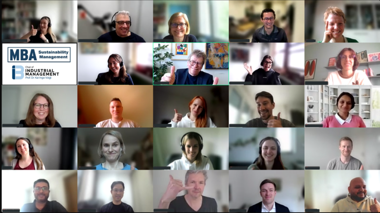 Successful Conclusion of “Sustainable Innovation” Module in the MBA Sustainability Management Program