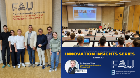 Towards entry "Innovation Insights Series #1 with Dr. Andreas Volek (Head of Strategic Innovation Management @Diehl)"