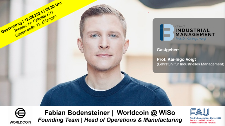 Join the upcoming guest lecture by Fabian Bodensteiner, co-founder of Worldcoin
