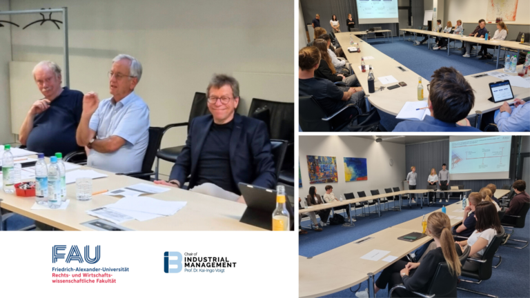 Compelling first presentation session in our Seminar with Prof. Heinrich v. Pierer!