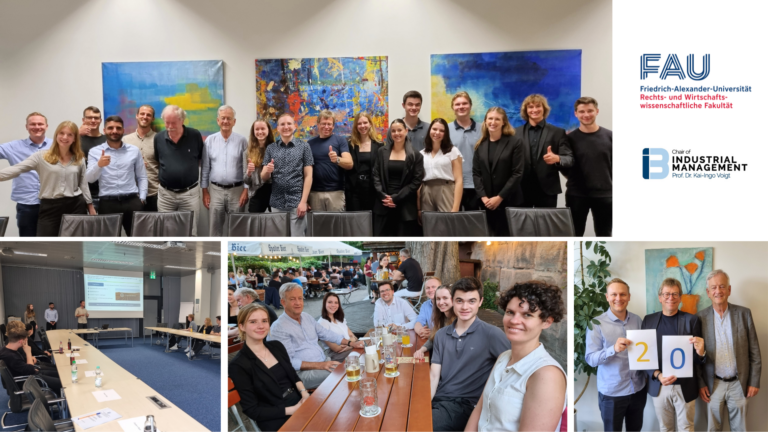 Two Decades of Excellence: Captivating Student Presentations with Prof. Heinrich v. Pierer to mark the 20th Anniversary of our “Praxisseminar”