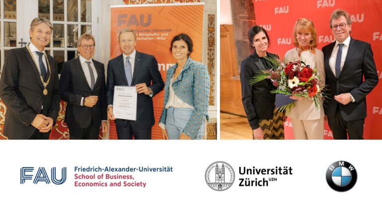 Prof. Voigt is delighted to announce the award of an honorary doctorate to economist Margit Osterloh and BMW CEO Oliver Zipse