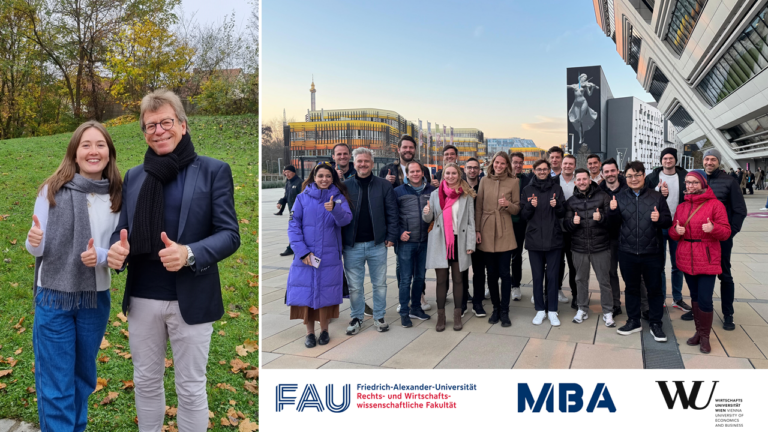 MBA class 2024-2026 on tour to WU Vienna