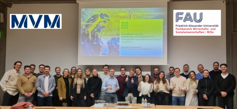 Exciting Guest Lecture by Dr. Markus Ernst, Head of Innovation Management & Innovation Lab at Datev eG