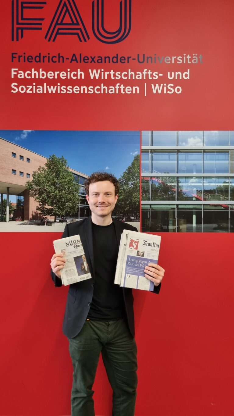 Professor Müller interviewed by Frankfurter Allgemeine Sonntagszeitung and Nürnberger Nachrichten