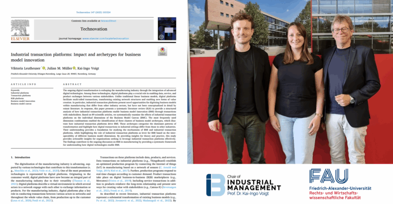 Fresh off the press: Read our latest publication on Industrial Transaction Platforms in the Technovation Journal!