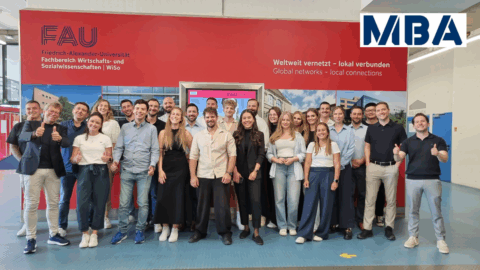 Towards entry "Successful Kick-off of the MBA Class 2025-2027 at FAU"