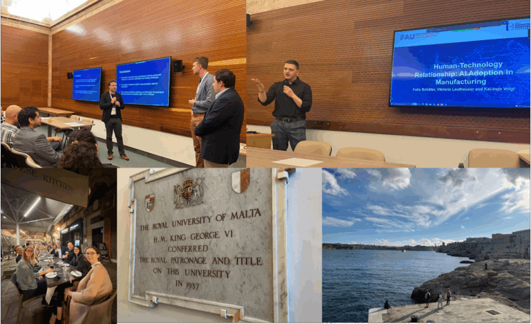New research on Human-AI Collaboration and Sustainability presented at Industry 4.0 and Smart Manufacturing Conference at Malta